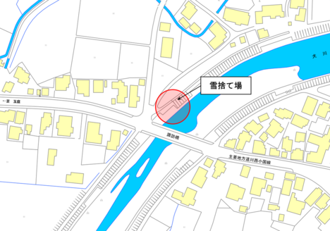 雪捨て場(諏訪橋) 雪捨て場(諏訪橋)