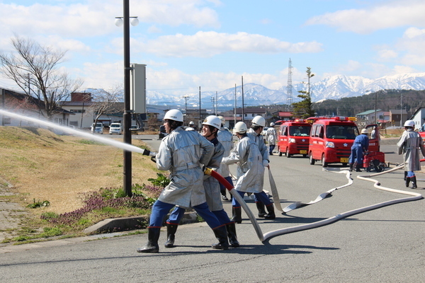 川西町春季消防演習の画像